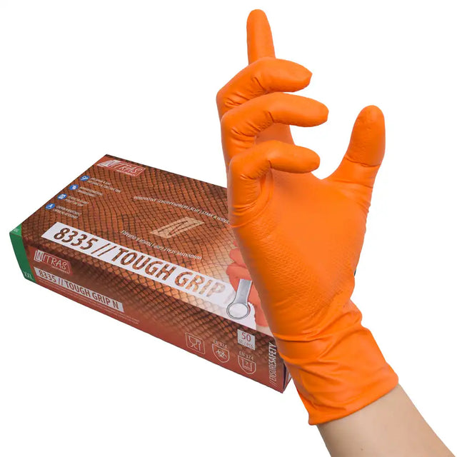 Nitras Tough Grip N 50 Stk Nitril Einweghandschuhe orange
