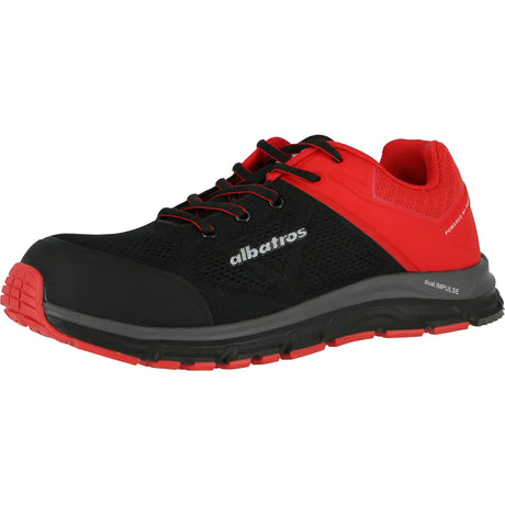 Albatros Lift LOW S1P Sicherheitshalbschuhe rot – schwarz/rot