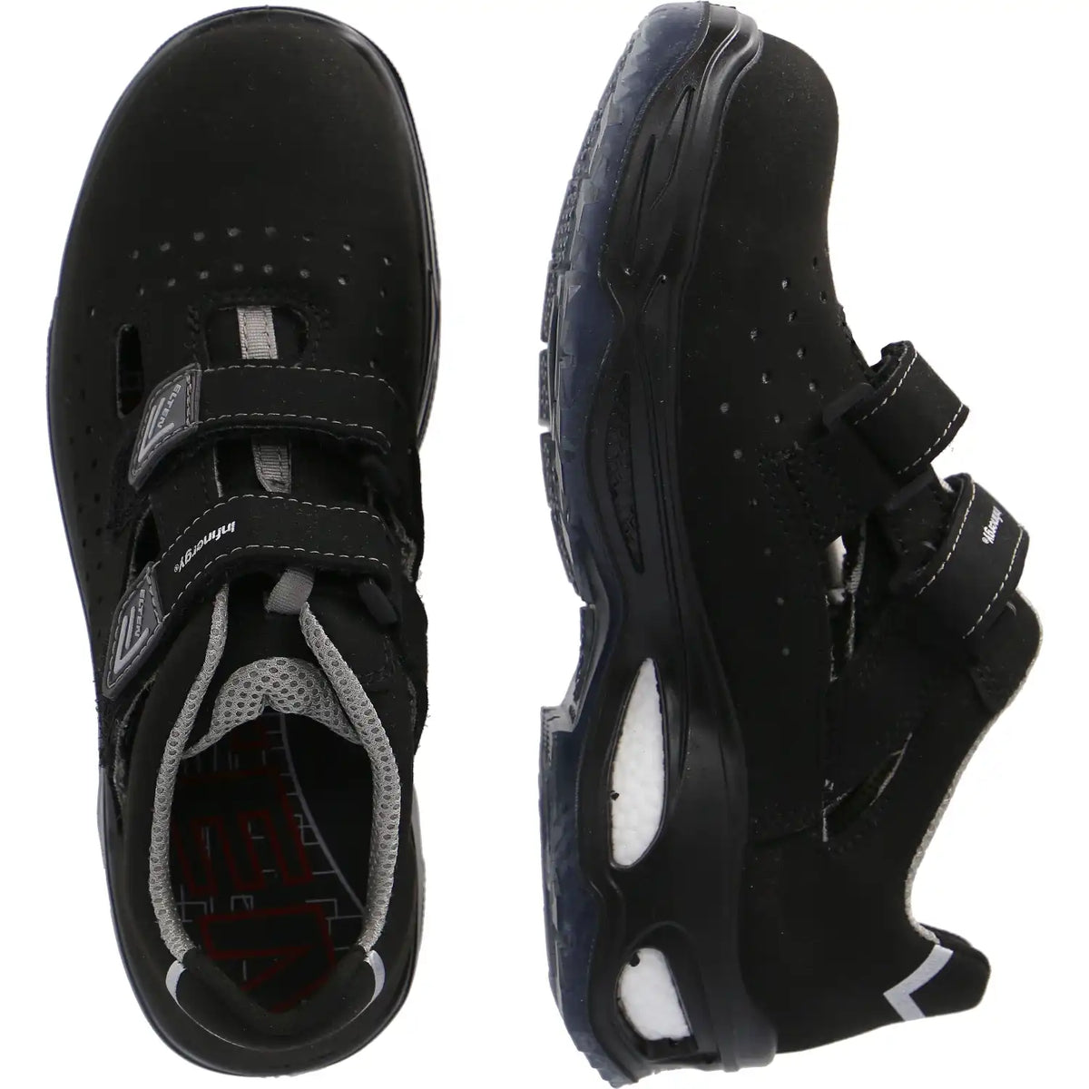 Elten Ethan Easy S1 Sicherheitssandalen schwarz – schwarz