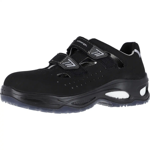 Elten Ethan Easy S1 Sicherheitssandalen schwarz – schwarz