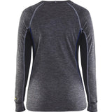 Blåkläder Damen lang 7200 Warm Merino-Unterhemd grau – grau