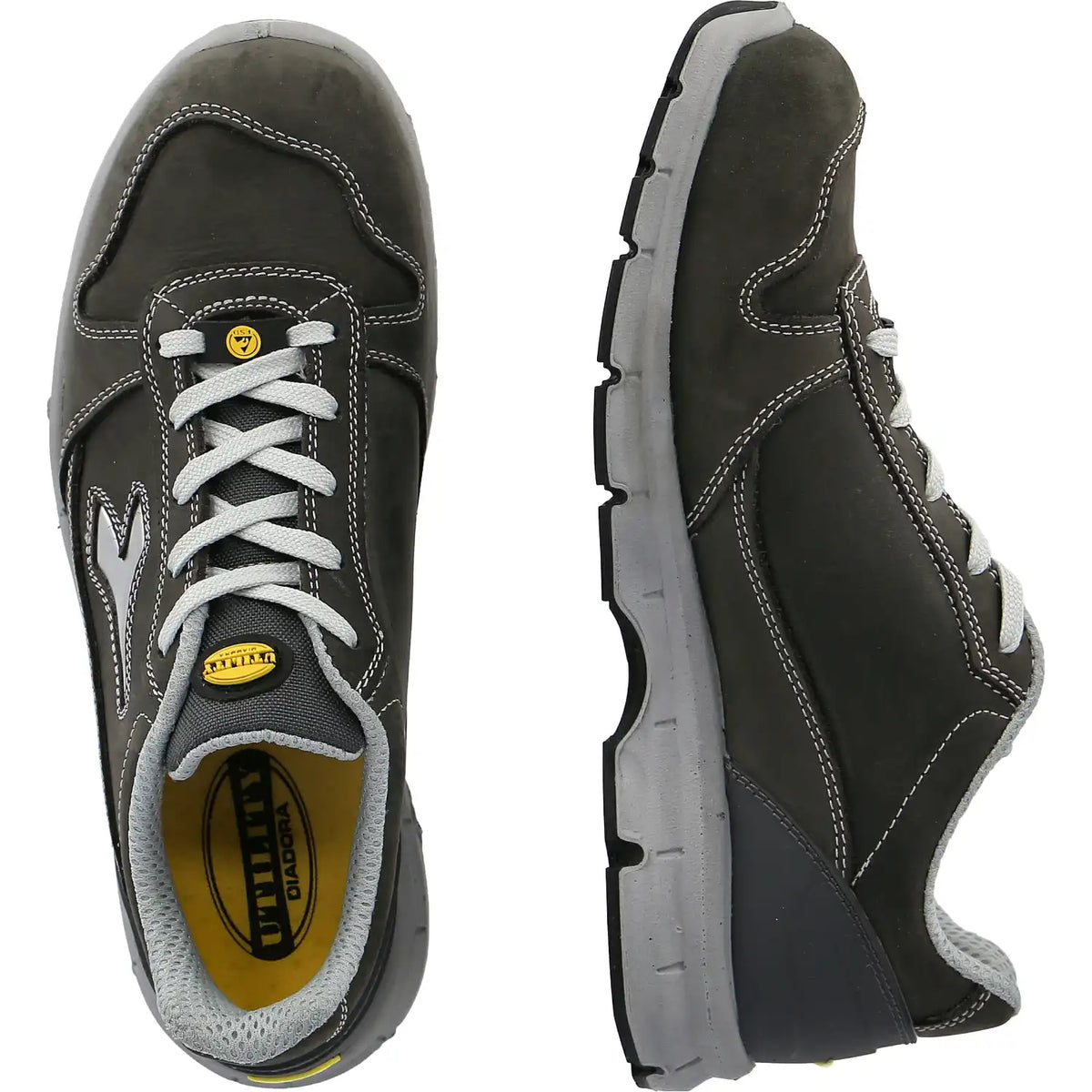 Diadora RUN LOW SRC ESD S3S Halbschuh grau – grau