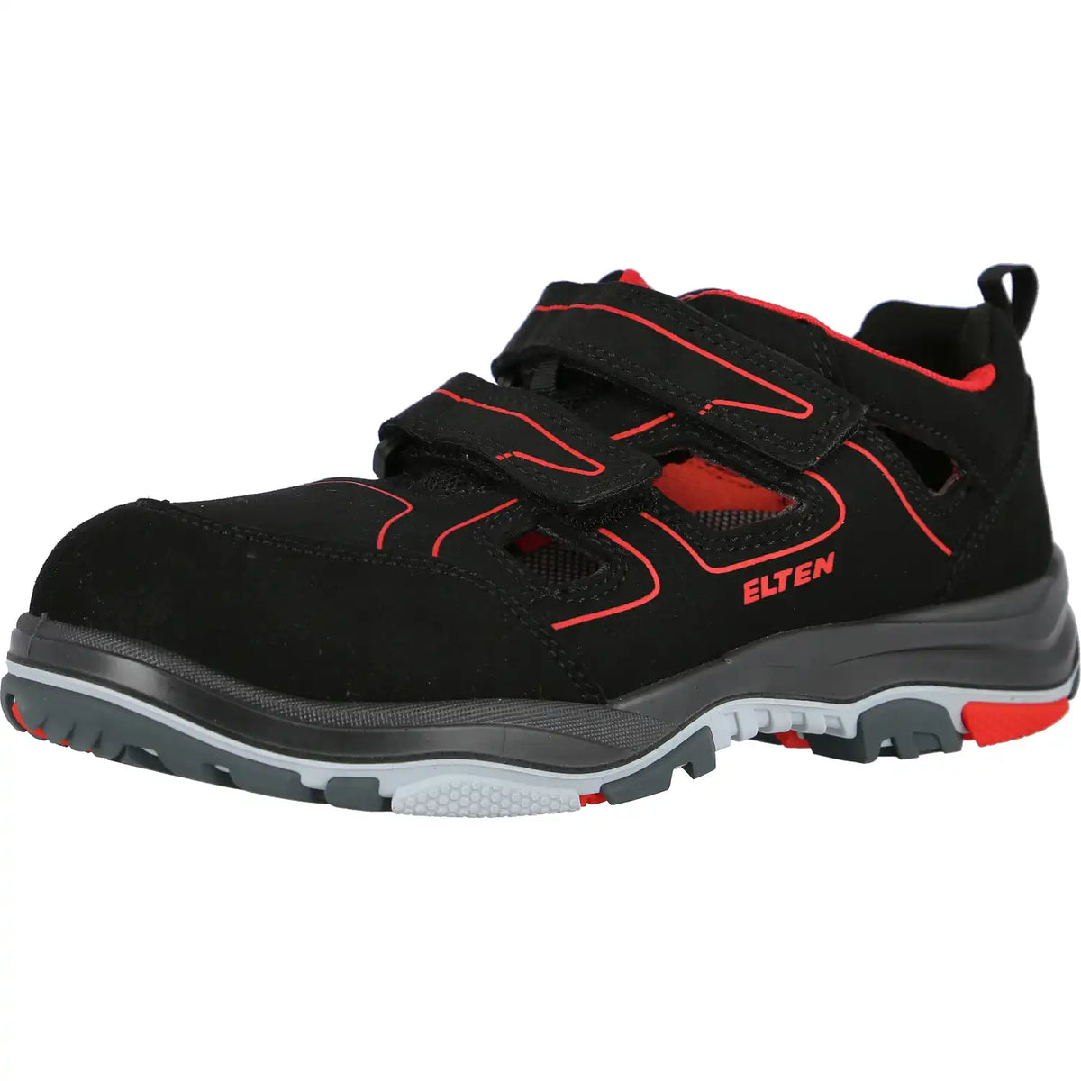 Elten Anthony LOW Typ 3 S1P Sandale rot – schwarz