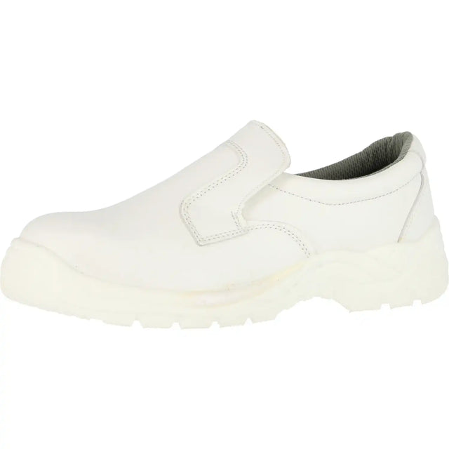 Nitras Clean Step S2 Sicherheitsslipper weiß – weiß