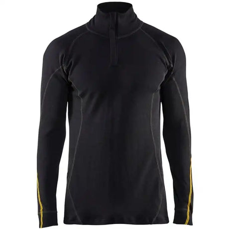 Blåkläder 4796 Flammschutz Unterhemd Half-Zip schwarz – schwarz