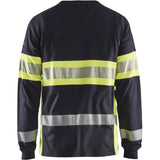 Blåkläder 3484 Multinorm Langarmshirt marine – gelb