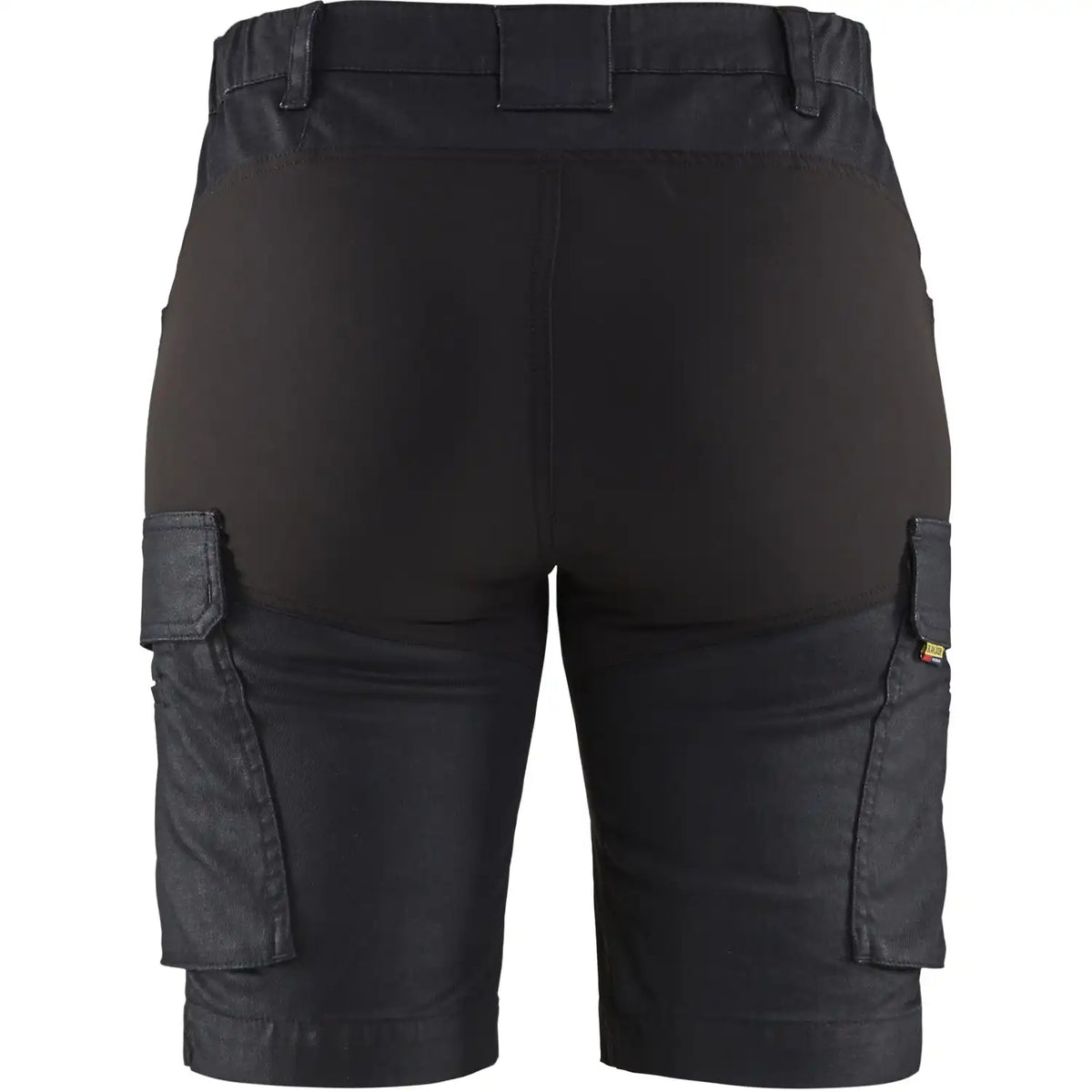 Blåkläder Damen 7137 Jeans Stretch Serviceshorts blau – blau