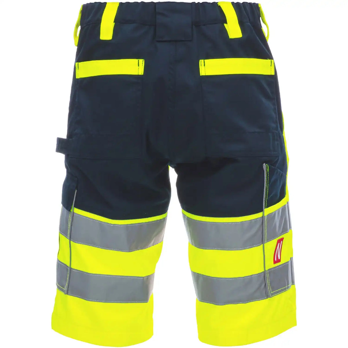 Nitras Motion TEX VIZ Warnschutz Shorts – gelb/marine