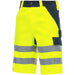 Nitras Motion TEX VIZ Warnschutz Shorts – gelb/marine