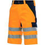 Nitras Motion TEX VIZ Warnschutz Shorts – orange/marine