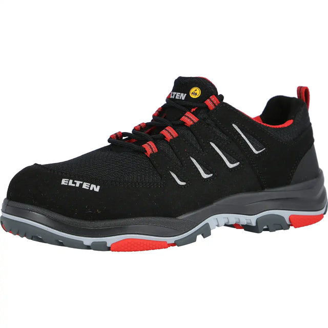 Elten William LOW Typ 3 S1P Halbschuhe rot – schwarz