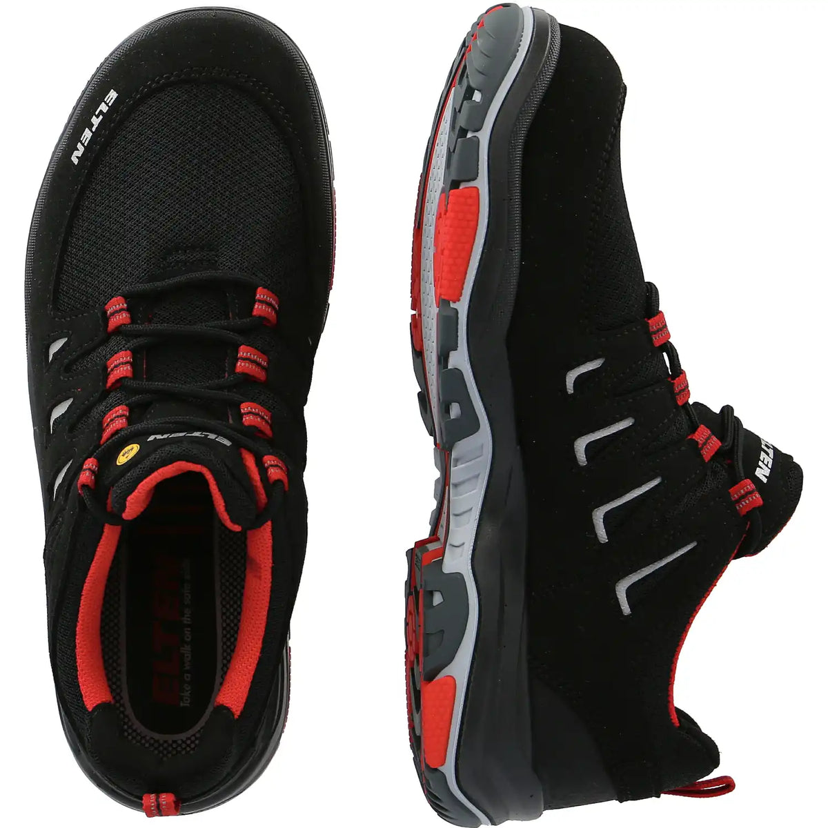 Elten William LOW Typ 3 S1P Halbschuhe rot – schwarz