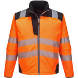 Portwest T402 PW3 Warnschutz Softshelljacke – orange/schwarz