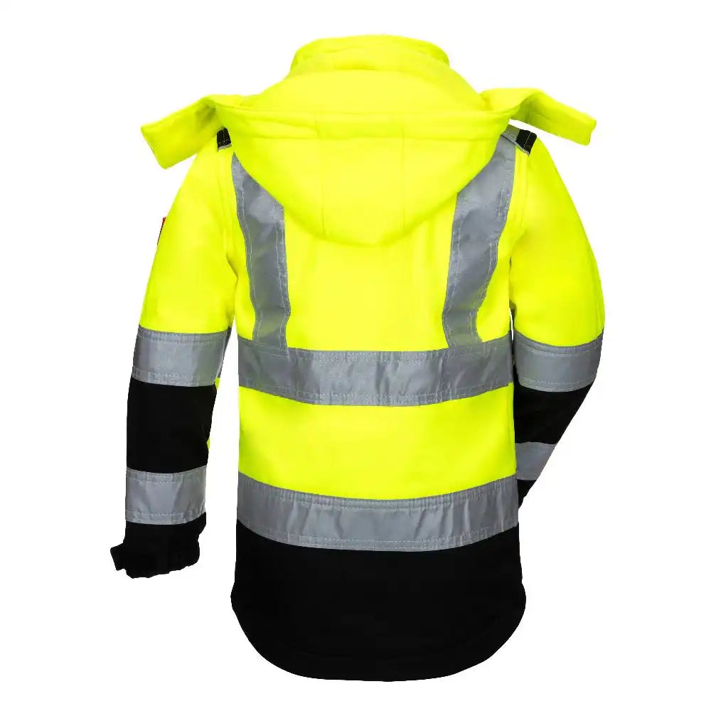 Nitras 7171KIDS Kinder Hi-Vis Softshelljacke gelb – gelb