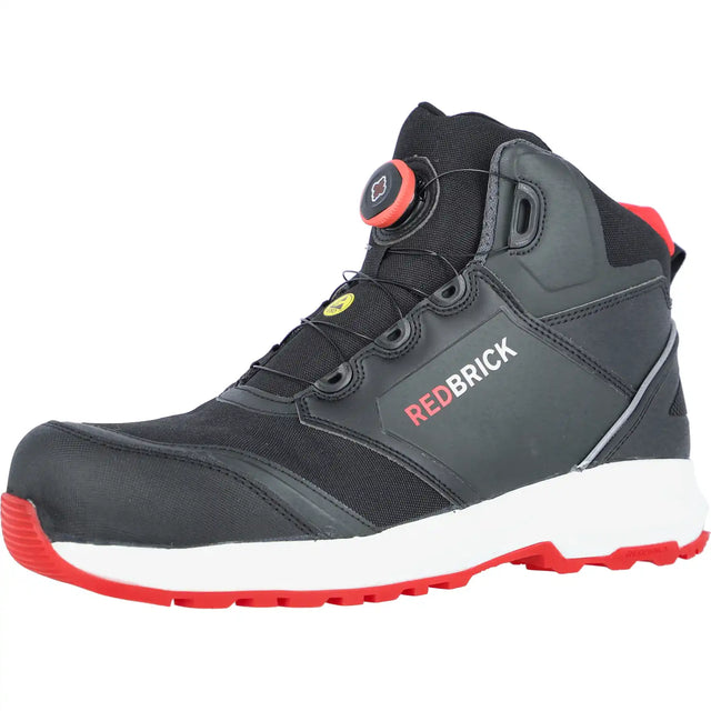 Redbrick Pulse Speed Lace High S3 Hochschuhe schwarz – schwarz