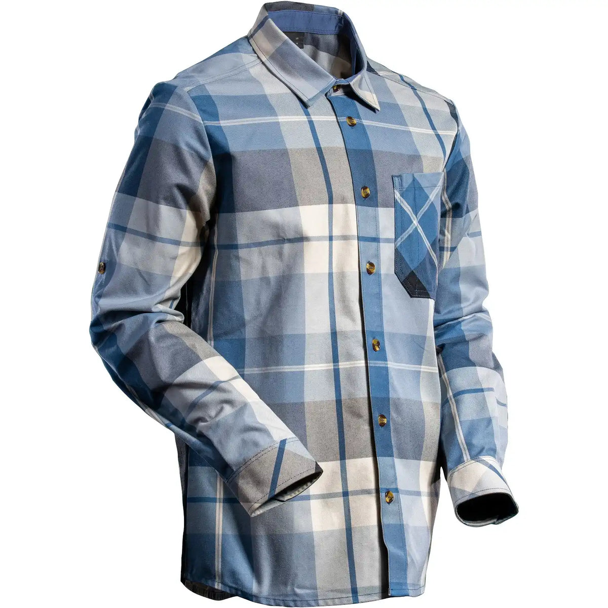 Mascot 22904-446 Customized Flanellhemd – schwarzblau-kariert