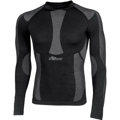 U-Power Curma Skin Thermo-Unterhemd lang schwarz – schwarz