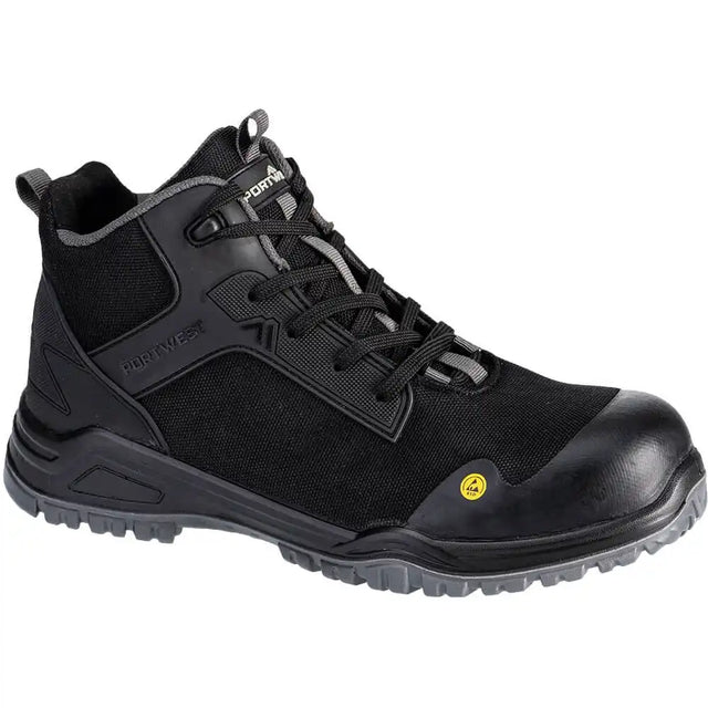 Portwest FE01 S3S Sicherheitshochschuhe schwarz FE01BGY – schwarz