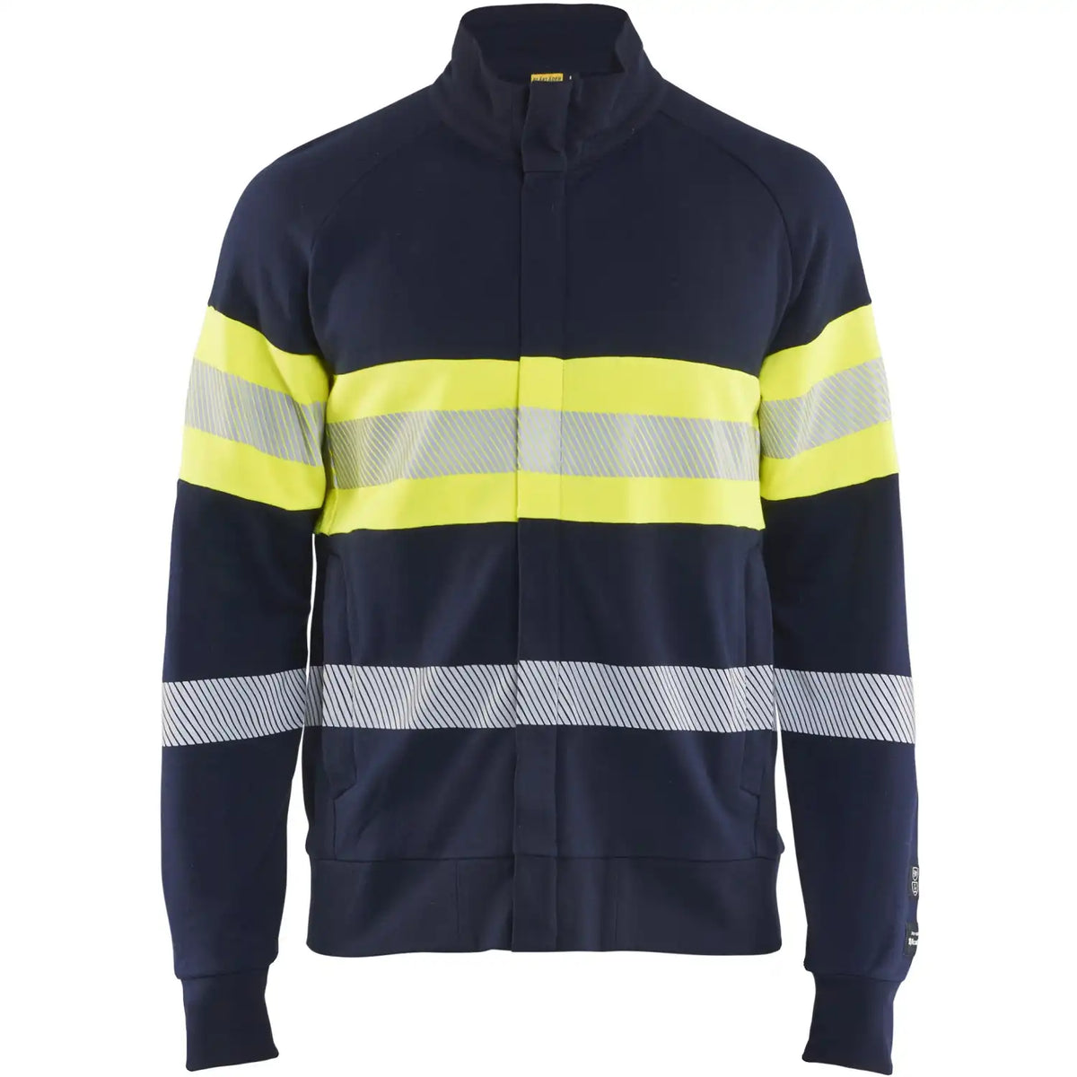 Blåkläder Kl. 1 3462 Multinorm Sweatjacke marine/gelb – blau