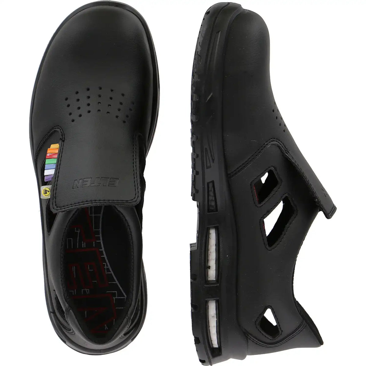 Elten Brice AIR LOW S1P Sicherheitshalbschuh schwarz – schwarz