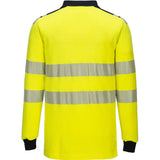 Portwest FR702 WX3 FR Multinorm Langarm-Poloshirt – gelb/marine