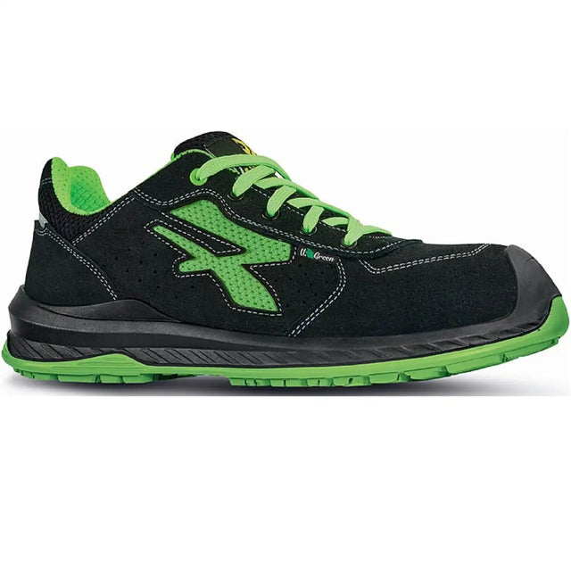 U-Power Canyon S1P Sicherheitshalbschuh grün – schwarz