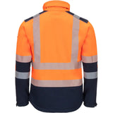 Nitras Motion TEX VIZ Warnschutz Softshelljacke 7172 – orange/marine