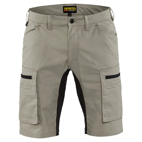 Blåkläder 1449 Service-Shorts Stretch – khaki/schwarz