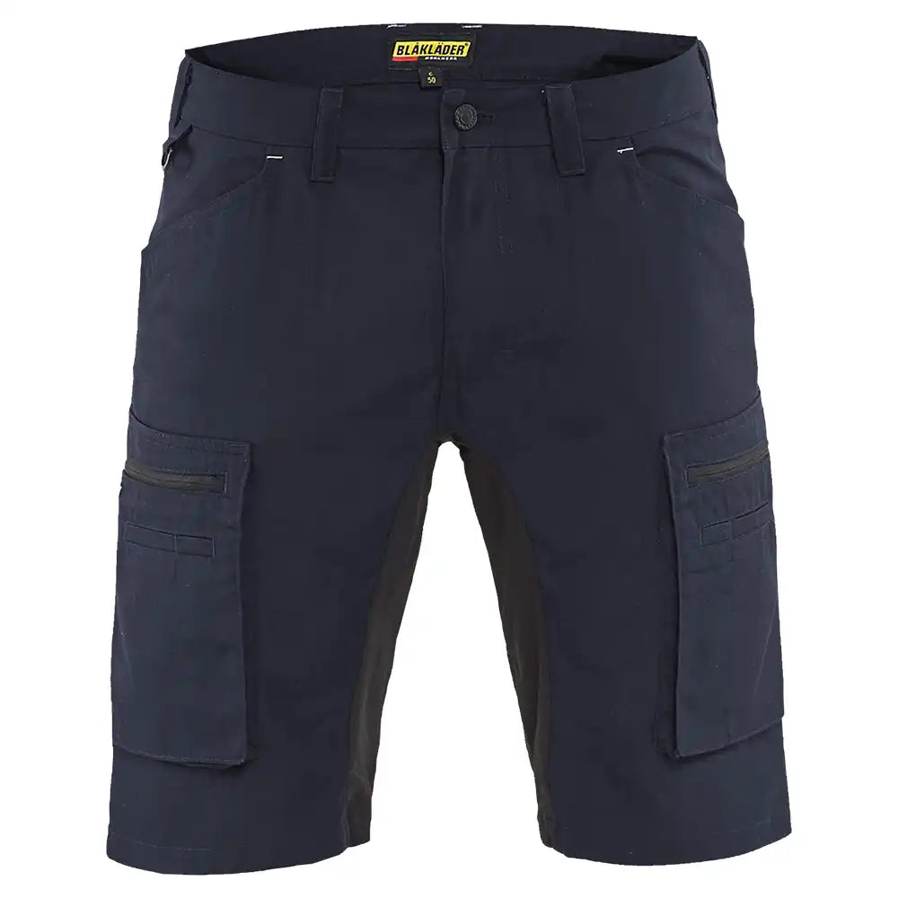 Blåkläder 1449 Service-Shorts Stretch – dunkelmarine/schwarz