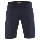 Blåkläder 1449 Service-Shorts Stretch – dunkelmarine/schwarz