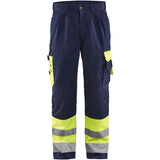 Blåkläder 1584 Warnschutz Bundhose HIGH-VIS – gelb/marine