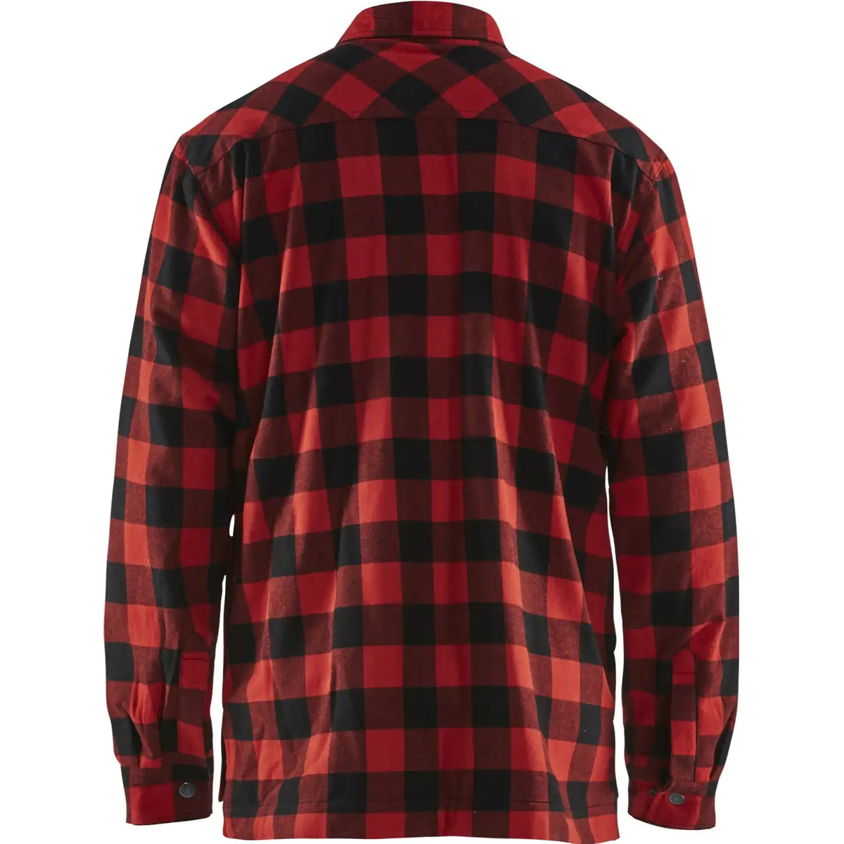 Blåkläder 3225 Gefüttertes Flanellhemd – rot/schwarz