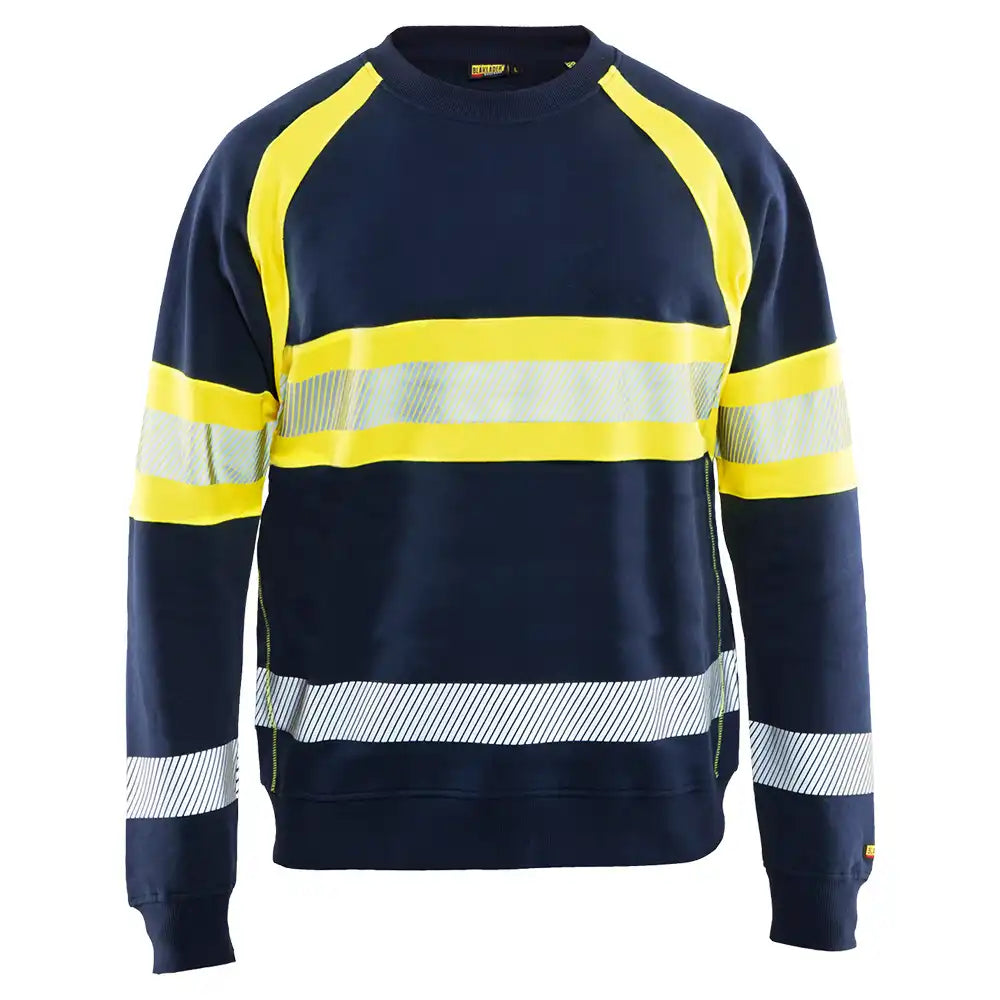 Blåkläder 3359 Warnschutz Pullover – marine/gelb