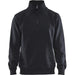 Blåkläder 3365 Sweater mit Half-Zip – schwarz