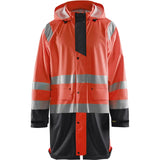 Blåkläder 4324 Level 1 Warnschutz Regenmantel – rot/schwarz
