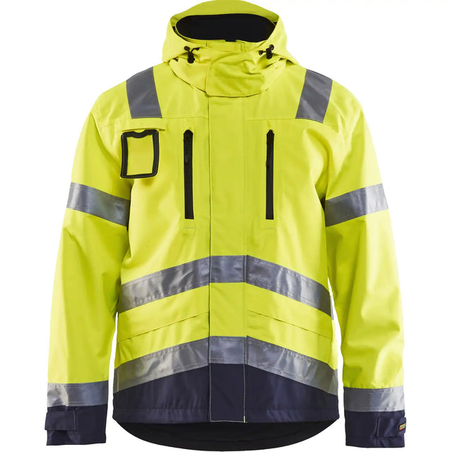 Blåkläder 4837 Warnschutz Regenjacke – gelb/marine