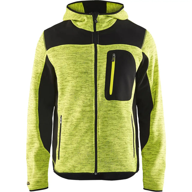 Blåkläder 4930 mit Softshell Strickjacke – gelb/schwarz
