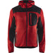 Blåkläder 4930 mit Softshell Strickjacke – rot/schwarz