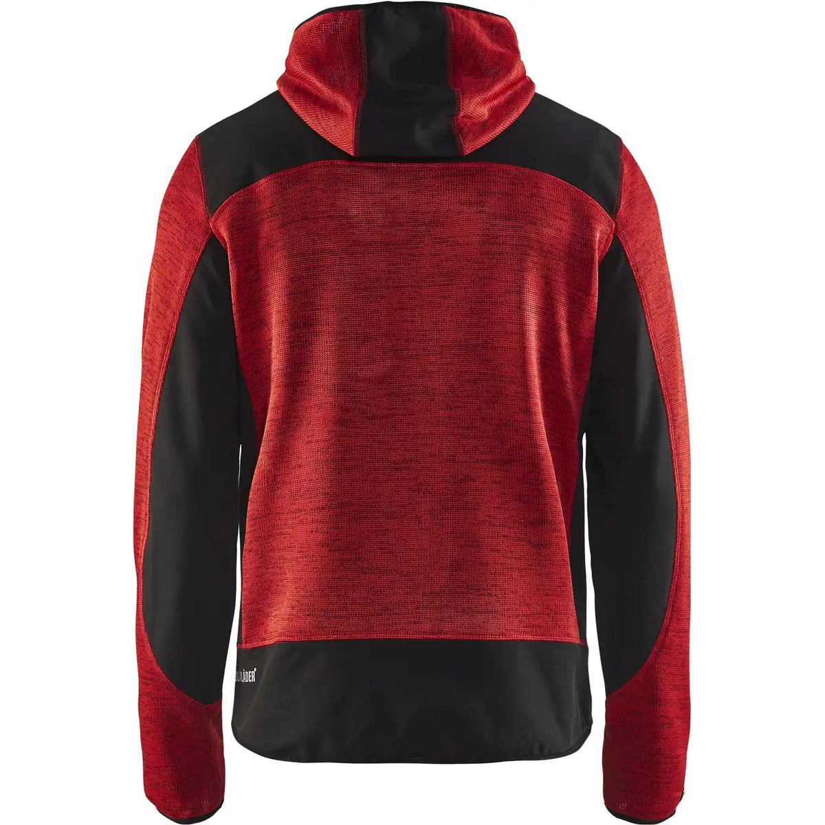 Blåkläder 4930 mit Softshell Strickjacke – rot/schwarz