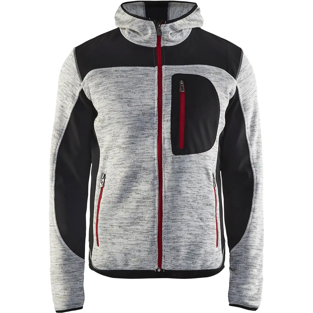 Blåkläder 4930 mit Softshell Strickjacke – grau/schwarz