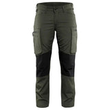 Blåkläder Damen 7159 166g/m² Stretch Servicehose – armygrün/schwarz
