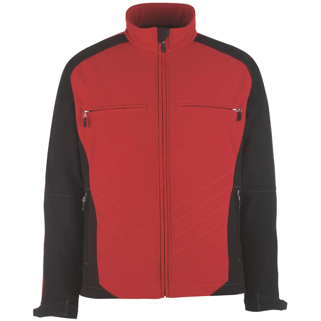 Mascot Dresden Unique zweifarbig Softshelljacke – rot/schwarz