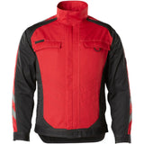 Mascot Fulda Unique Arbeitsjacke – rot/schwarz