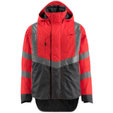 Mascot Harlow Safe Supreme zweif Warnschutzjacke – rot/anthrazit