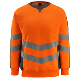 Mascot Wigton Safe Supreme Warn-Sweatshirt – warnorange/anthrazit