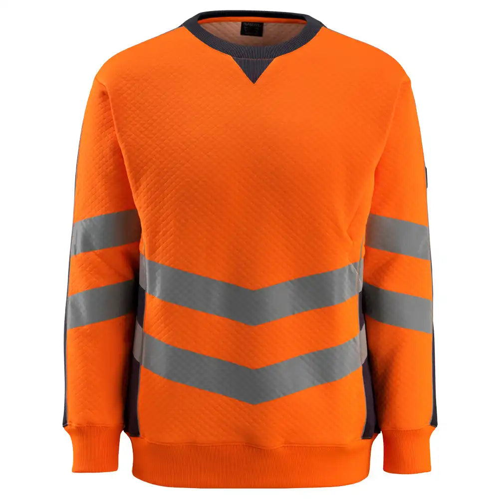 Mascot Wigton Safe Supreme Warn-Sweatshirt – orange/schwarzblau