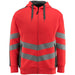 Mascot Corby Safe Supreme Warn-Kapuzensweater – rot/anthrazit