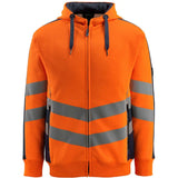 Mascot Corby Safe Supreme Warn-Kapuzensweater – orange/schwarzblau