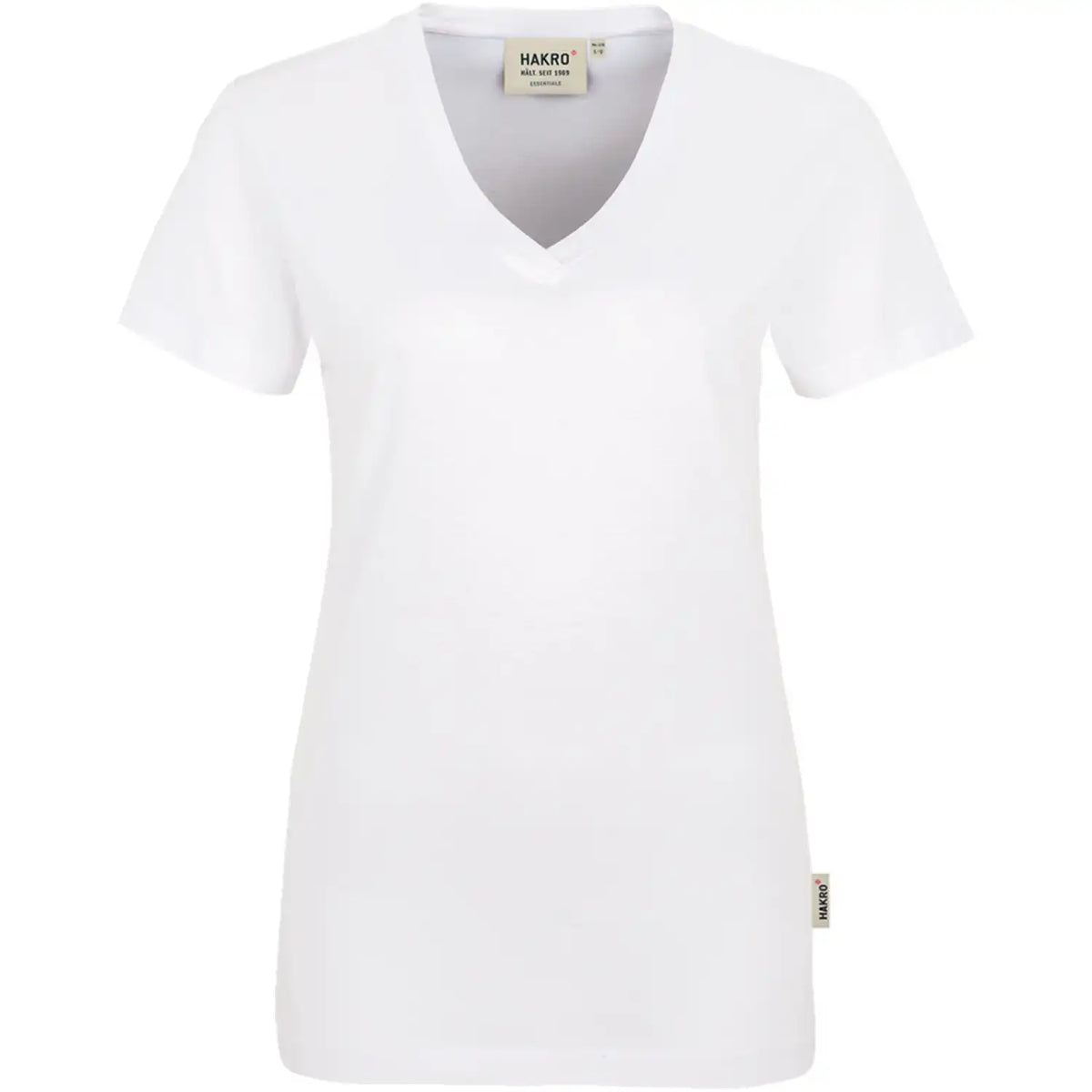 Hakro Damen Classic 126 Women V-T-Shirt – weiß