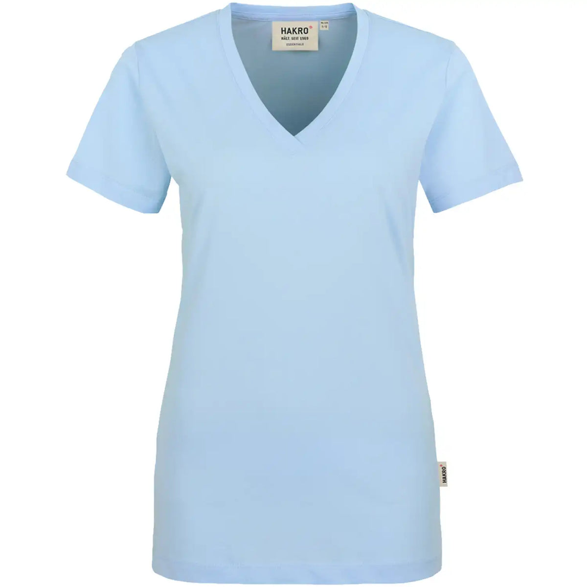 Hakro Damen Classic 126 Women V-T-Shirt – ice blue
